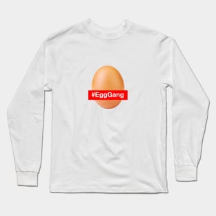 World Record Egg (World's most famous egg) #EggGang Long Sleeve T-Shirt